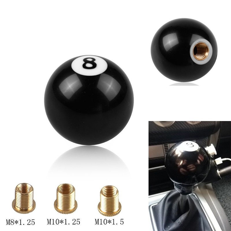 Fabrik Großhandel Custom Universal Manuelle Rennwagen Anpassung Getriebe Umschaltknopf Harzkugelkopf mit Adapter Gravierter Umschaltknopf und Adapter
